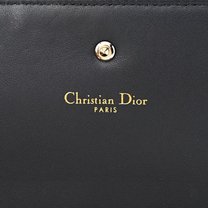 Christian Dior Metallic Patent Micro-Cannage Diorama Wallet on Chain Pouch Gold 6 of 12