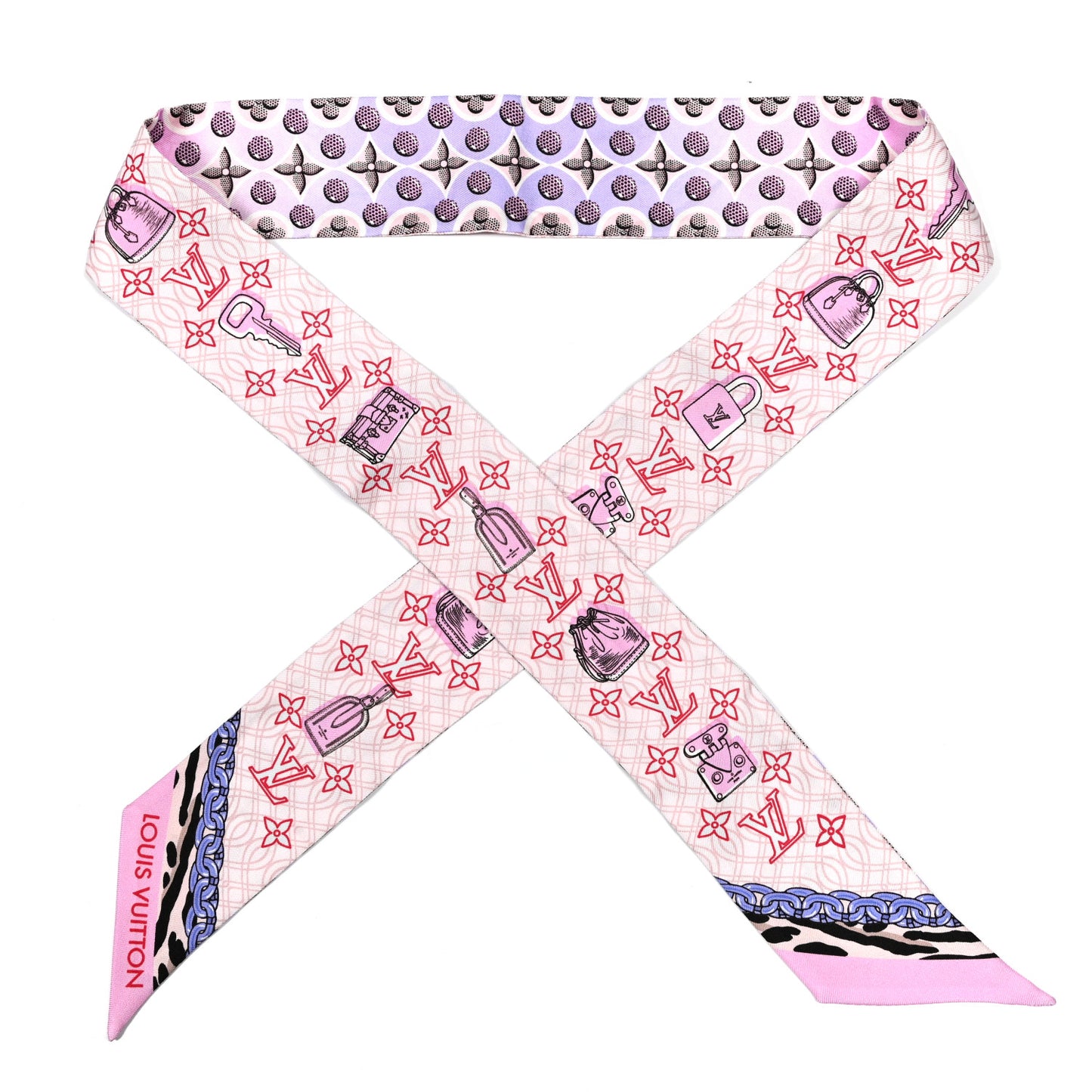 Silk Monogram Bubblegram BB Bandeau Blush
