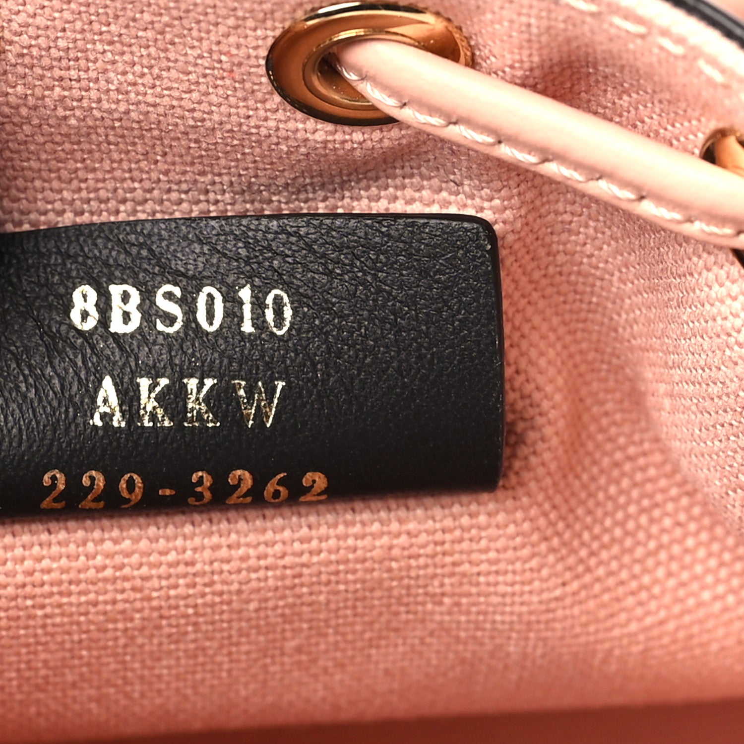 Fendi Canvas Nappa F is Fendi FF Embroidered Mini Mon Tresor Bucket Bag Baby Pink 7 of 9