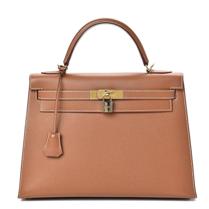 Hermes Courchevel Kelly Sellier 32 Gold 1 of 41