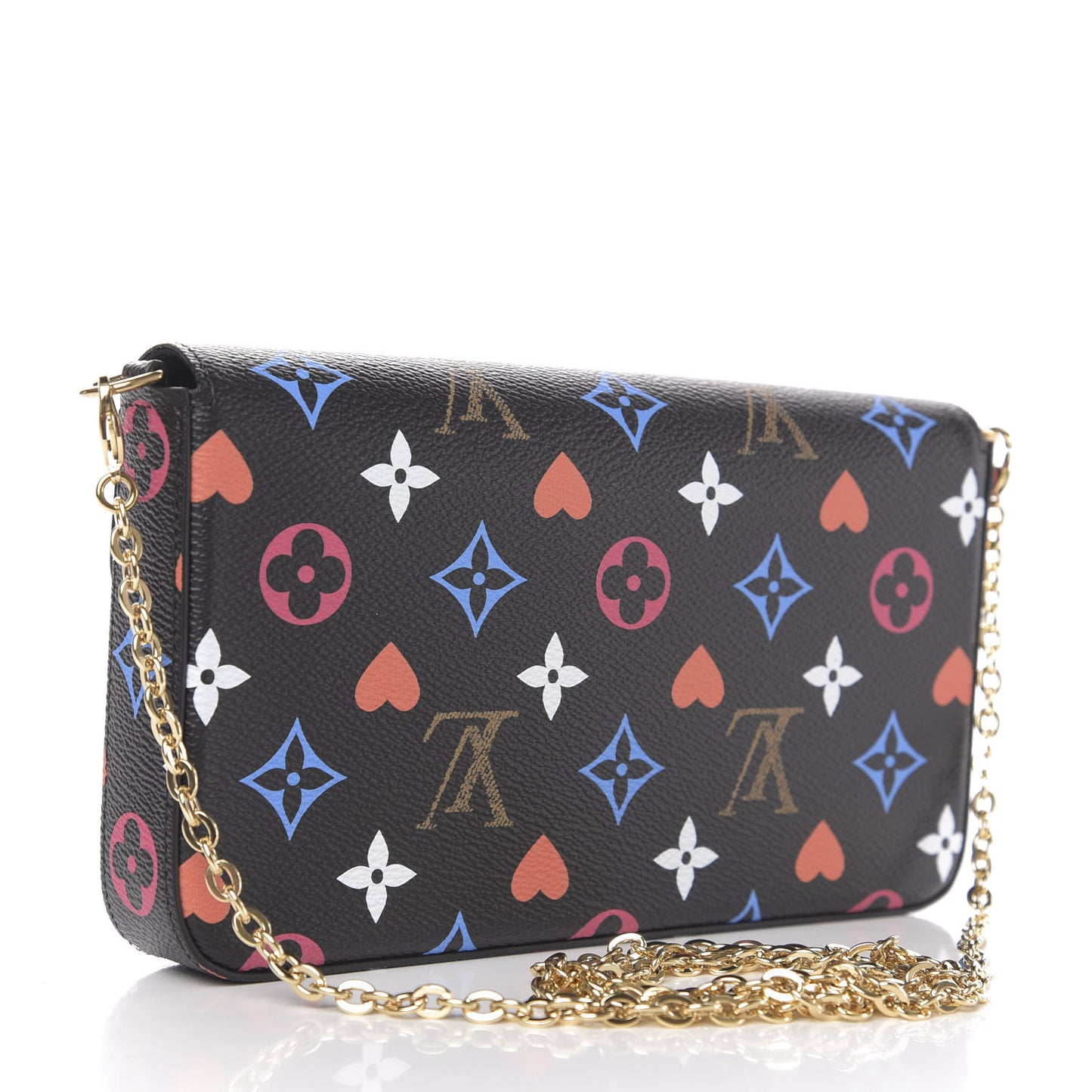 Game On Felicie Chain Wallet Black
