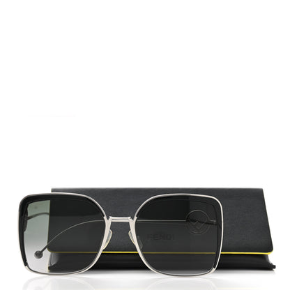 Fendi Metal Acetate F is Fendi Square Sunglasses FF 0294/S Silver 7 of 7