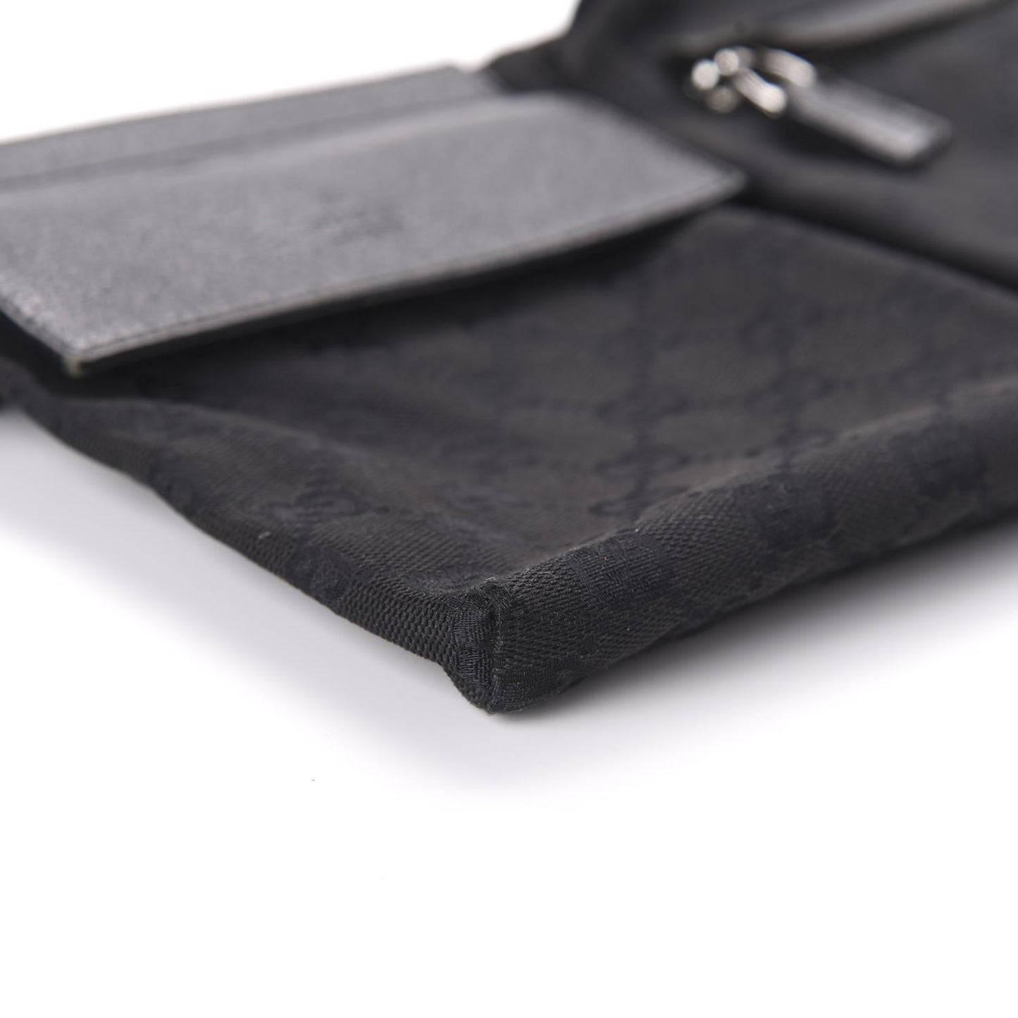 GG Monogram Double Pocket Belt Bag Black