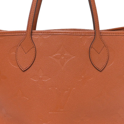 Louis Vuitton Empreinte Monogram Giant Neverfull MM Cognac 8 of 10