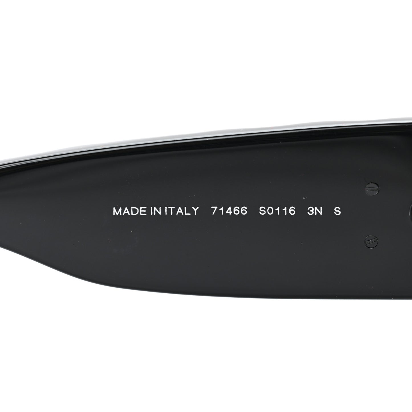 Acetate Shield Sunglasses 71466 Black