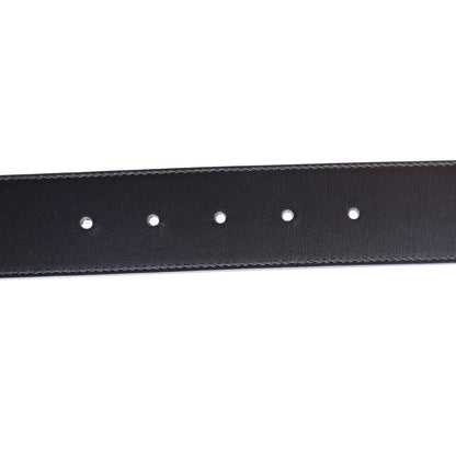 Gucci Moon Calfskin Pearl Double G Belt 75 30 Black Cream 3 of 5