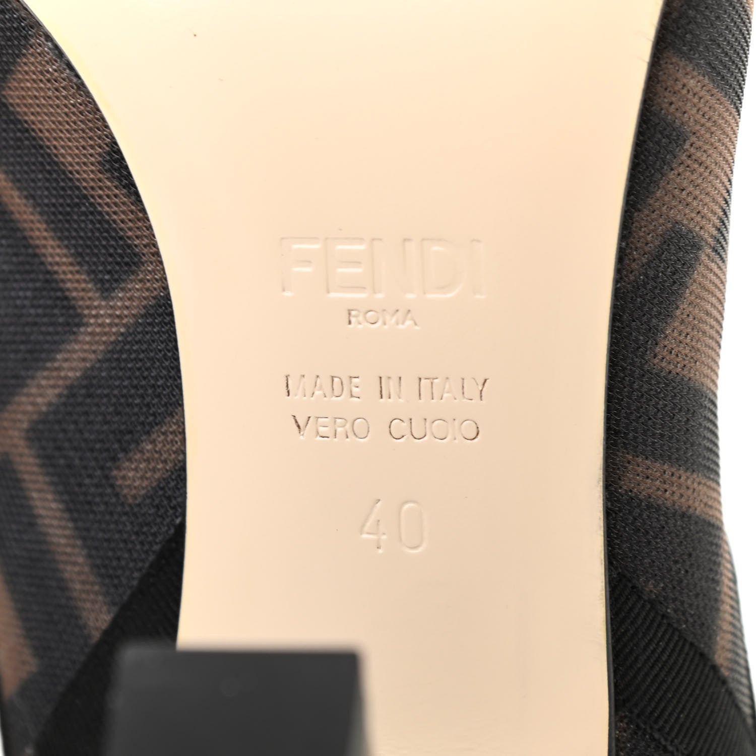 Fendi Mesh Tulle FF Colibri 85mm Ankle Booties 40 Tobacco Moro Black 7 of 7