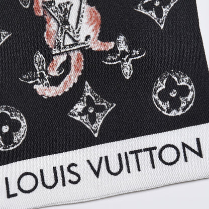 Louis Vuitton Silk Catogram Classic Bandeau Black 3 of 5