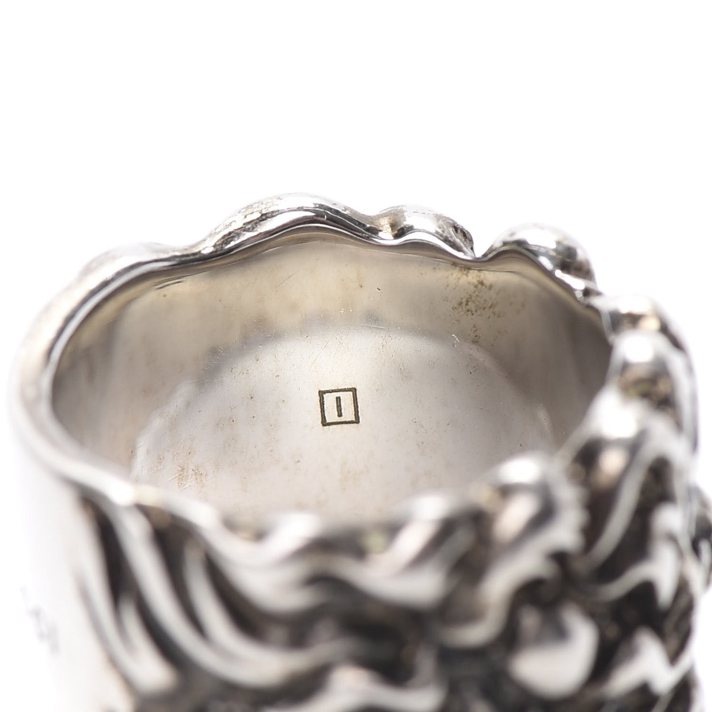 Metal Lion Mane Ring 6.25 Aged Silver
