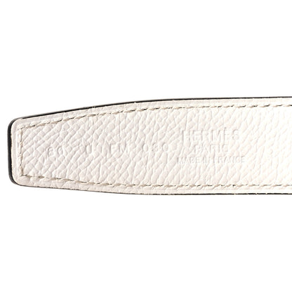 Hermes Swift Epsom 32mm H Belt 80 32 Etain White 5 of 6