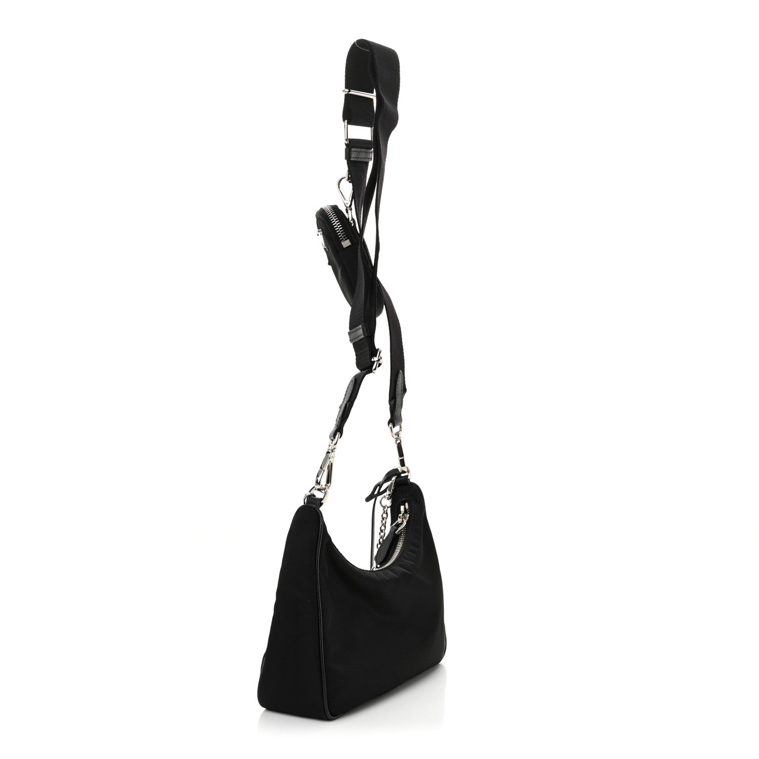 Prada Nylon Re-Edition 2005 Shoulder Bag Black 3 of 10