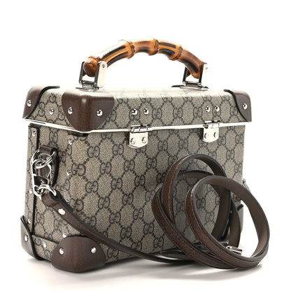 Gucci GG Supreme Monogram Globe-Trotter Beauty Case Brown 3 of 9