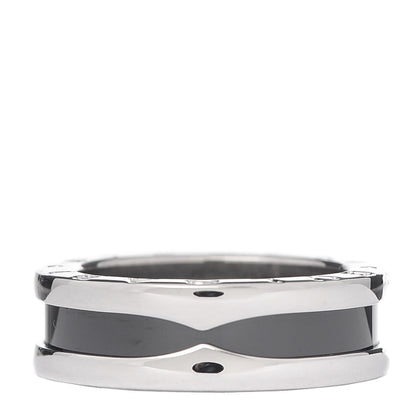 Bulgari Sterling Silver Ceramic Save The Children One-Band Ring 53 6.5 3 of 7