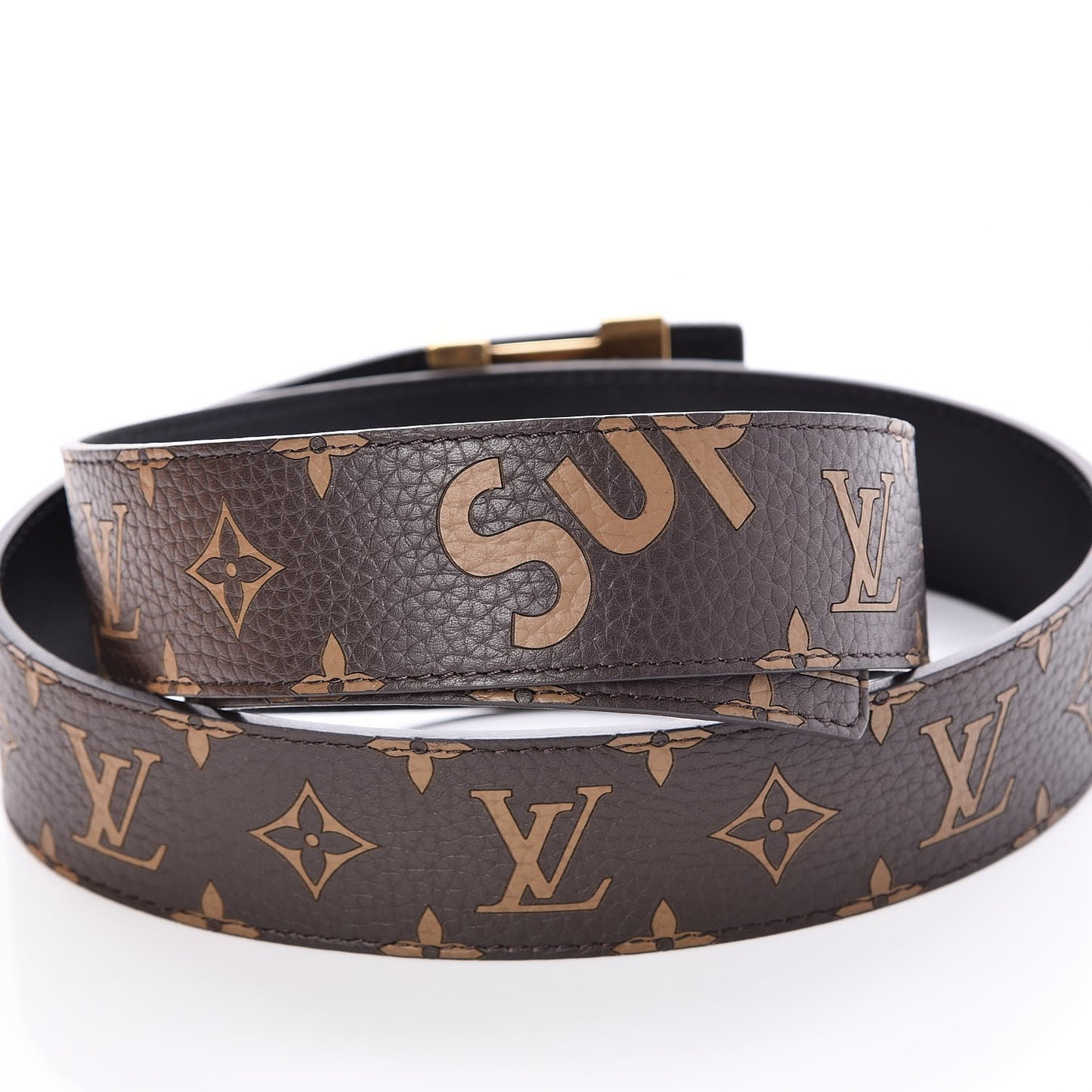 X SUPREME Monogram 40mm LV Initiales Belt 110 44