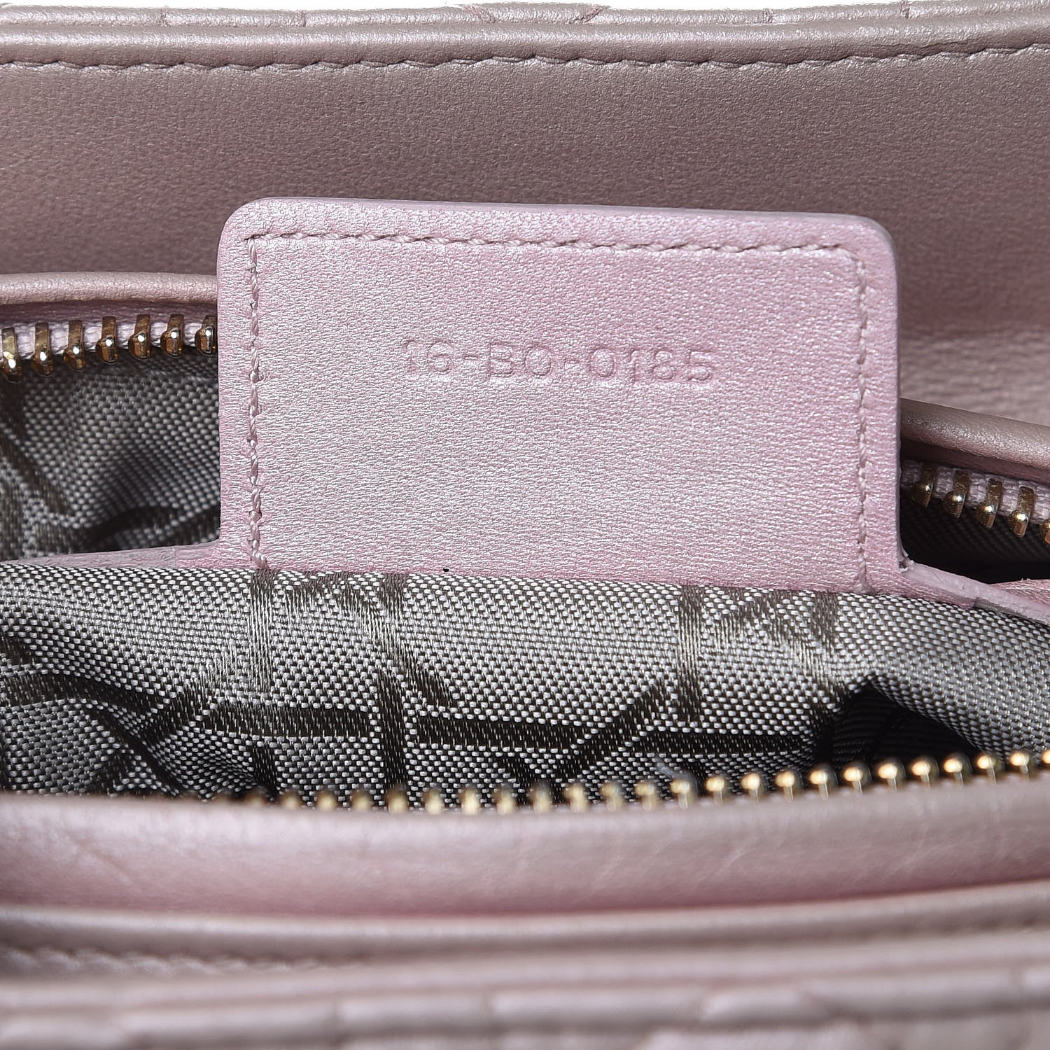 Christian Dior Pearly Lambskin Cannage Medium Lady Dior Lotus 7 of 12