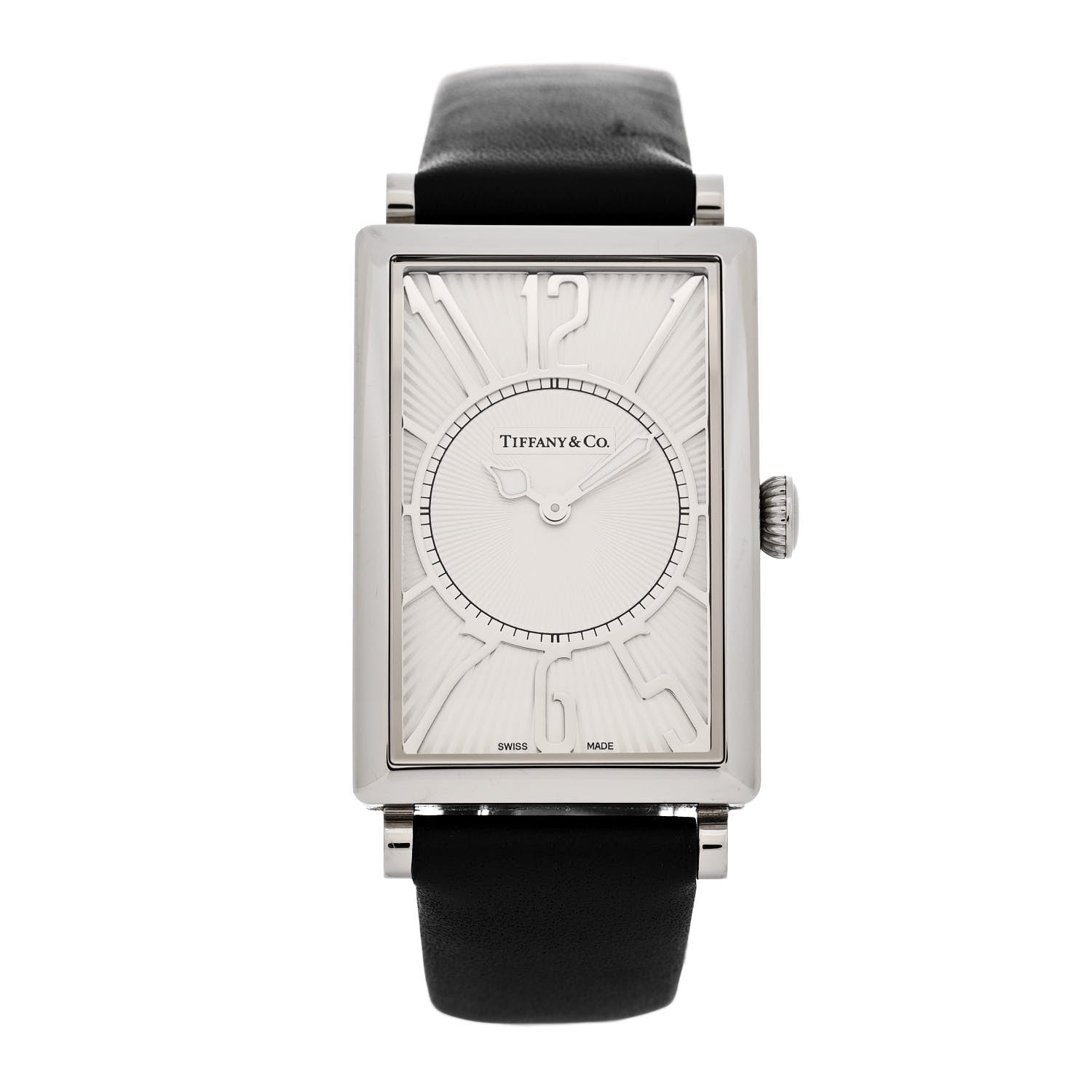 Tiffany Stainless Steel Calfskin 26mm Gallery Quartz Watch 1 of 6