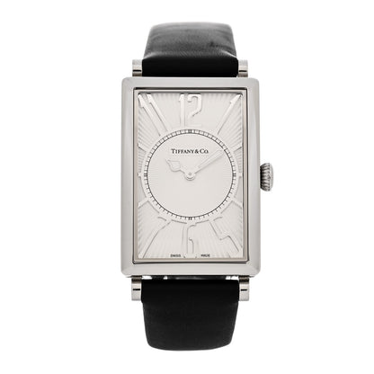 Tiffany Stainless Steel Calfskin 26mm Gallery Quartz Watch 1 of 6