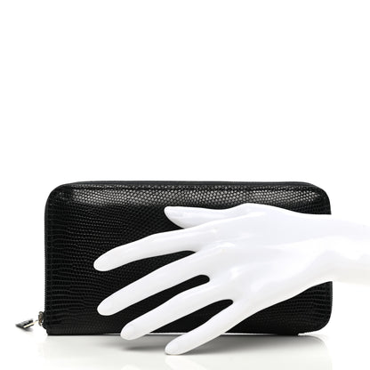 Hermes Lizard Azap Wallet Black 2 of 8