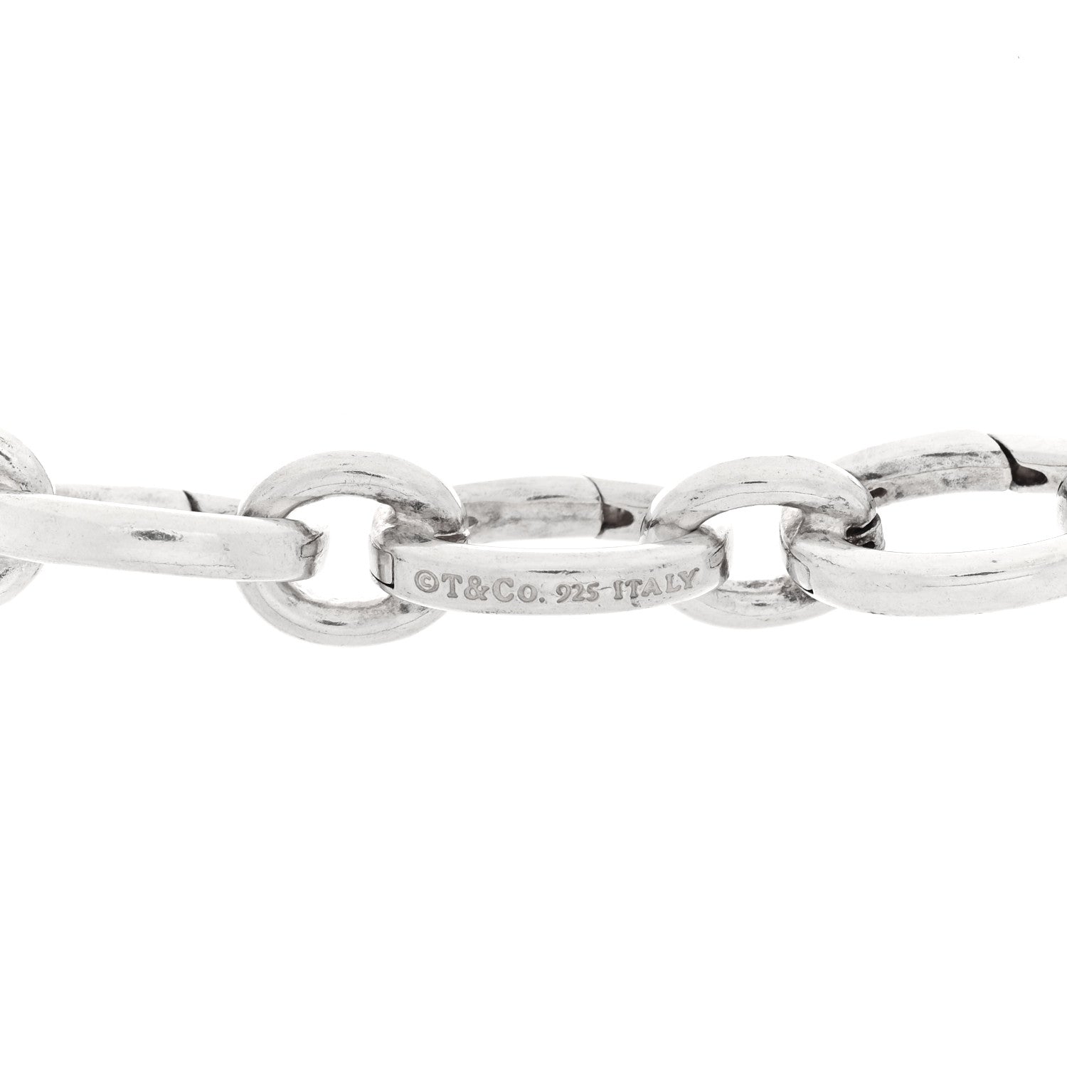 Tiffany Sterling Silver Oval Clasping Link Necklace 4 of 4
