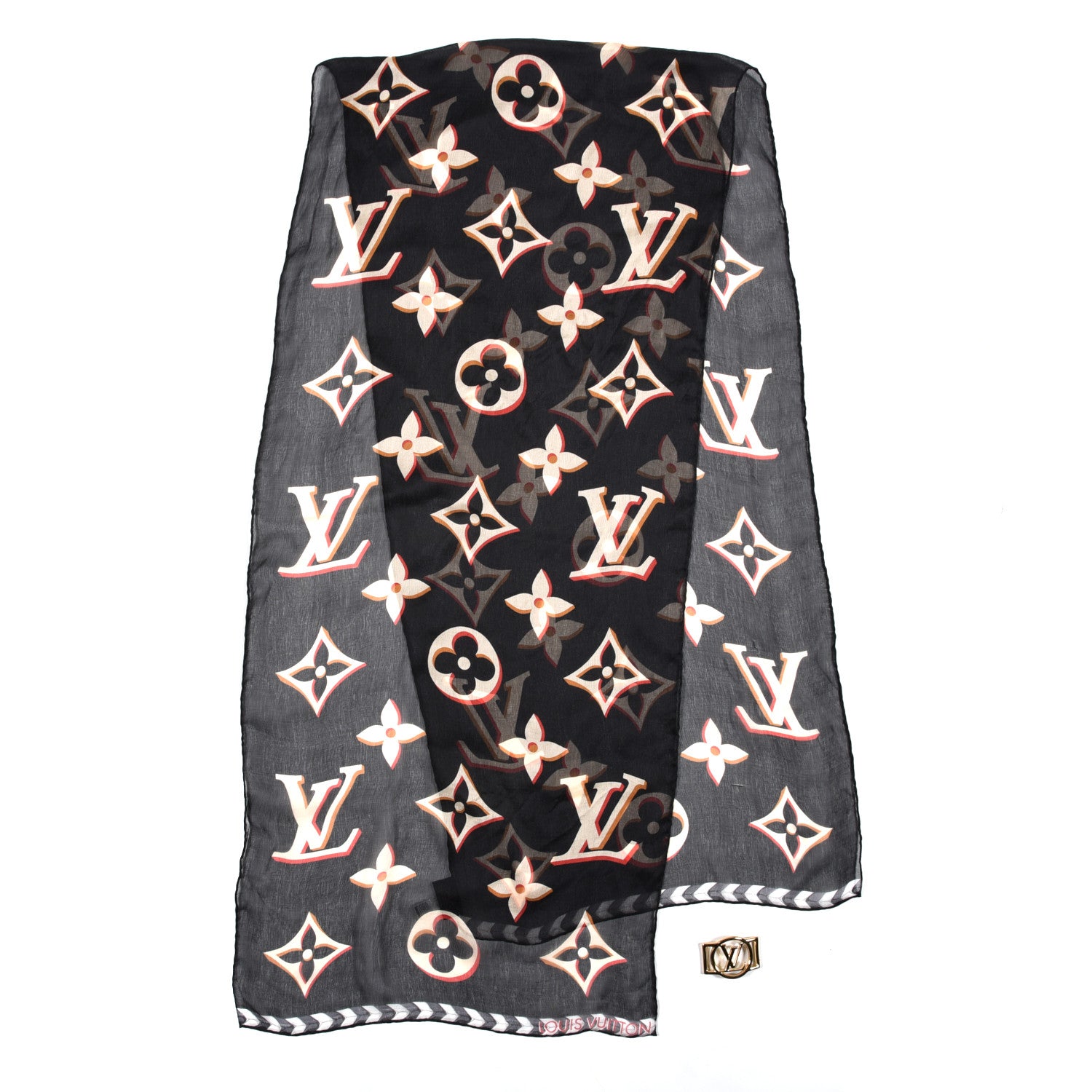 Louis Vuitton Giant Monogram Overgram LV Envy Bandeau Black 2 of 6