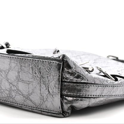 Givenchy Metallic Calfskin Small Voyou Bag Silver 10 of 10
