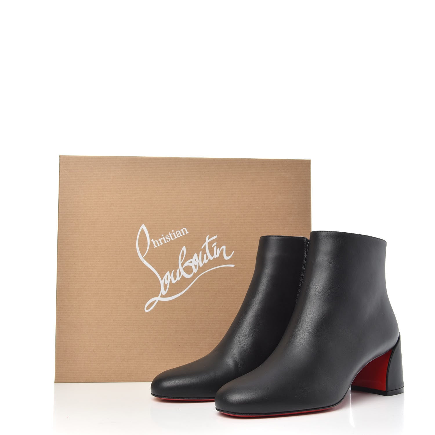 Christian Louboutin Calfskin Turela 55 Ankle Boots 37.5 Black 8 of 8