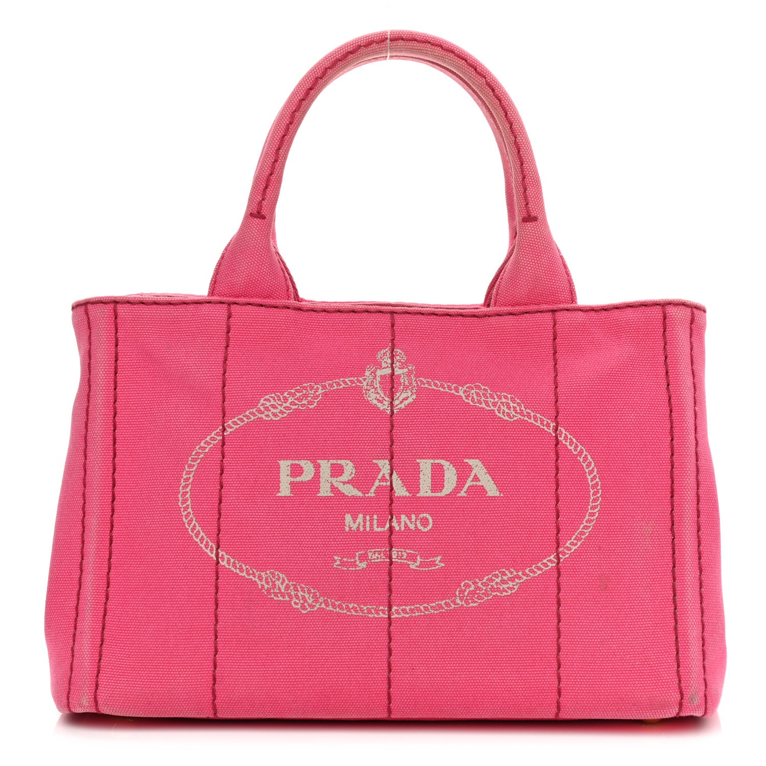 Prada Canapa Small Logo Tote Peonia 1 of 12