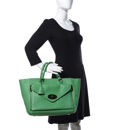 Mulberry Silky Calf Medium Willow Tote Green 2 of 9