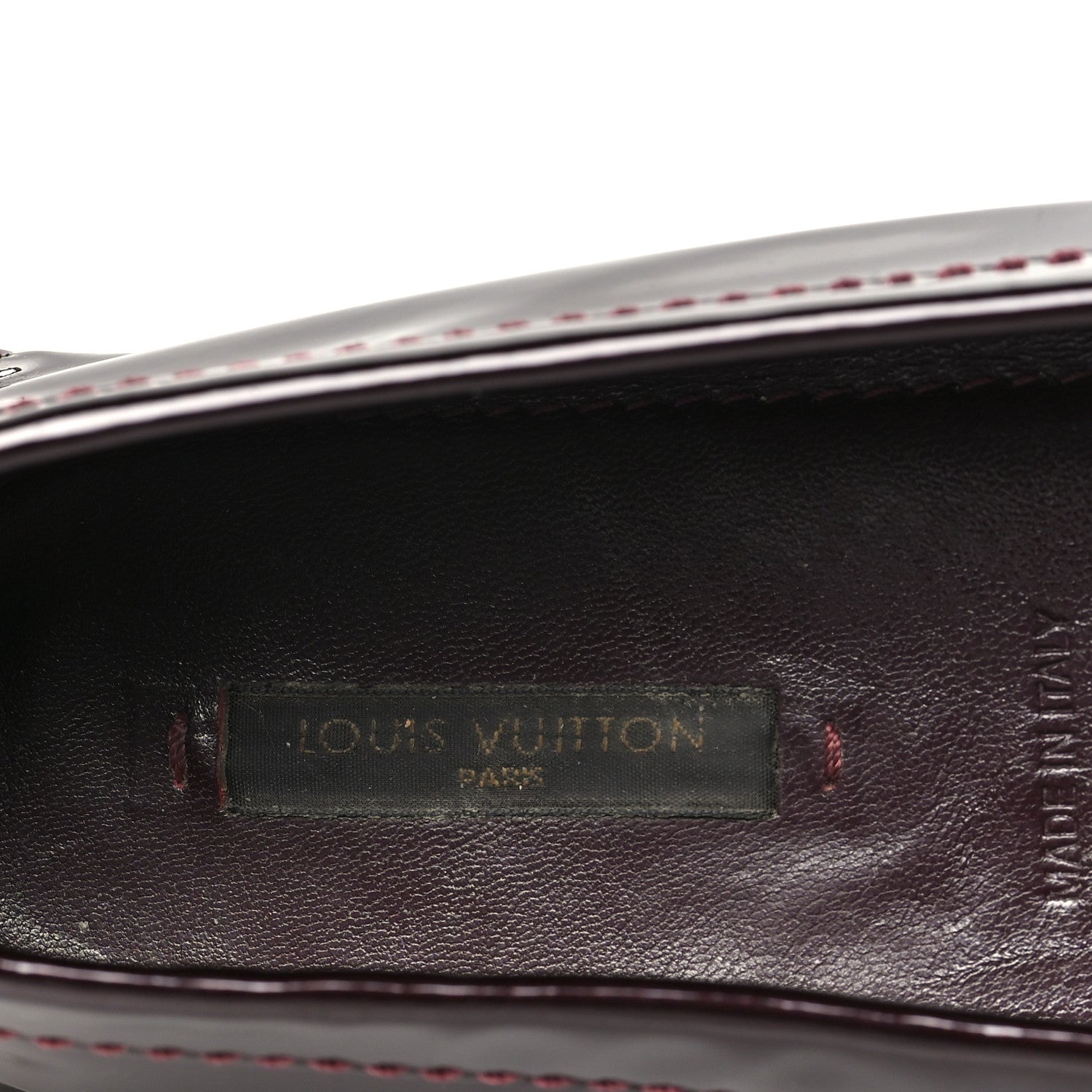 Louis Vuitton Patent Calfskin Oxford Loafers 40 Rouge Fauviste 7 of 9