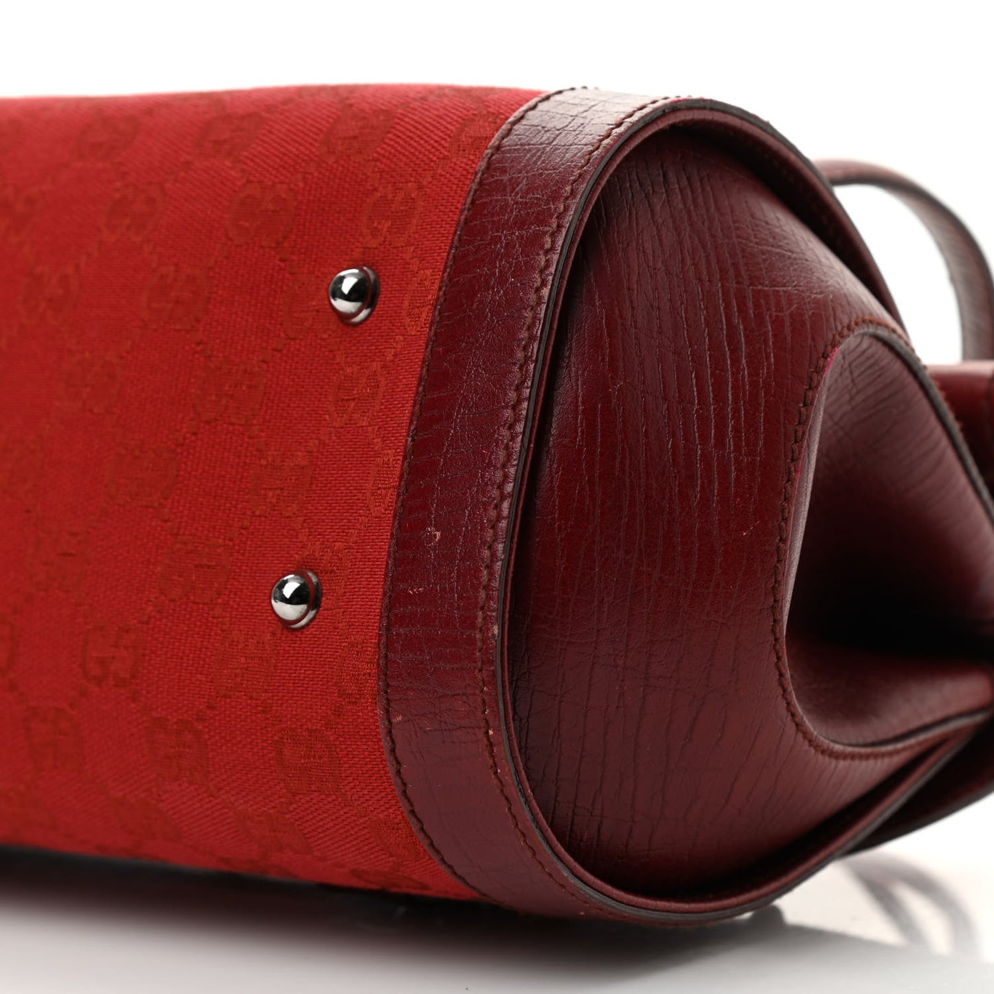 Monogram Bamboo Bullet Bag Red