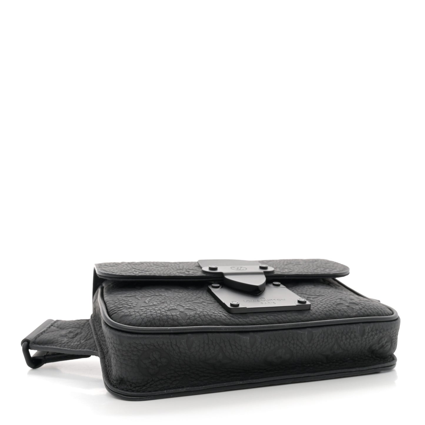 Taurillon Monogram S Lock Sling Bag Black