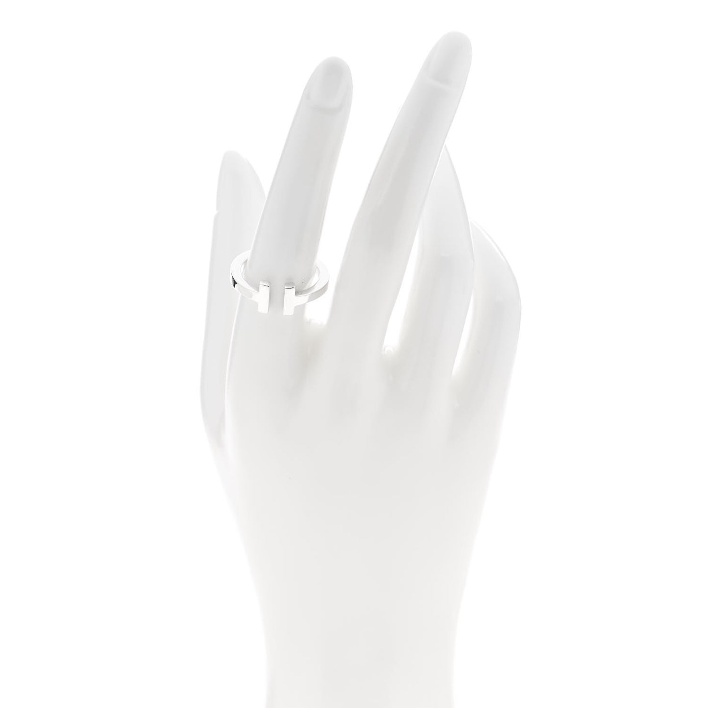 Sterling Silver T Square Ring 56 7.5