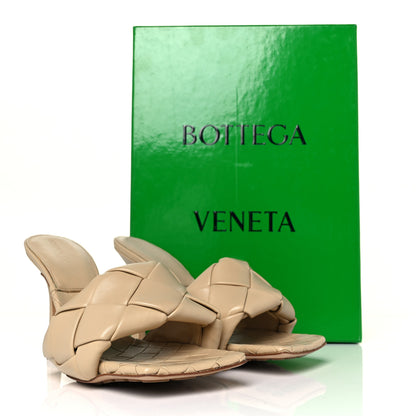 Bottega Veneta Nappa Maxi Intrecciato Lido Mule Sandals 37.5 Cane Sugar 9 of 9