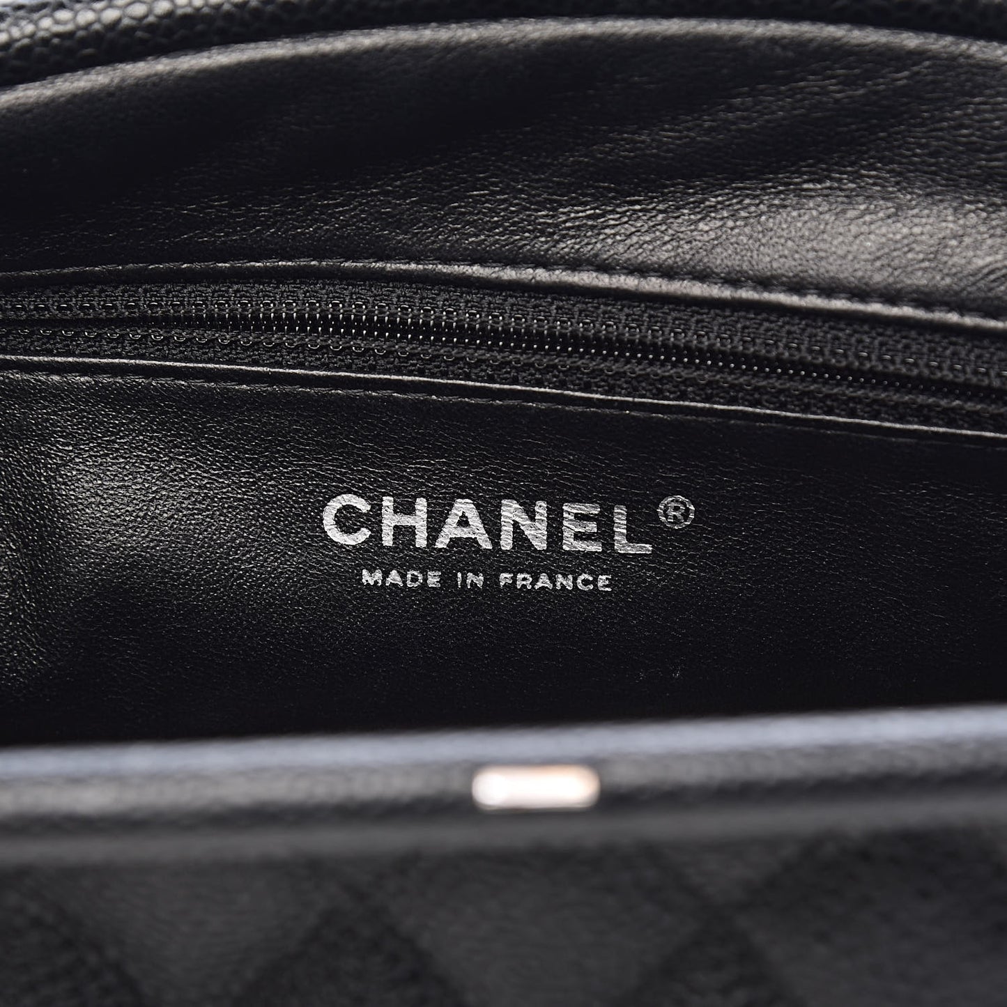 Caviar Quilted Timeless Clutch Black