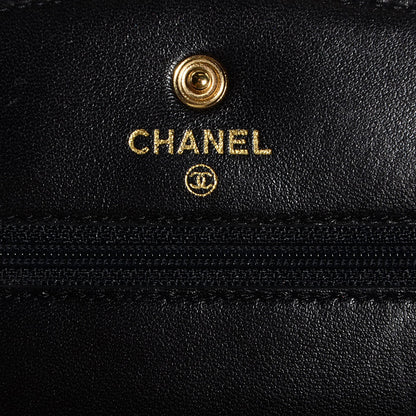 Chanel Caviar Timeless CC Wallet on Chain WOC Black 6 of 8
