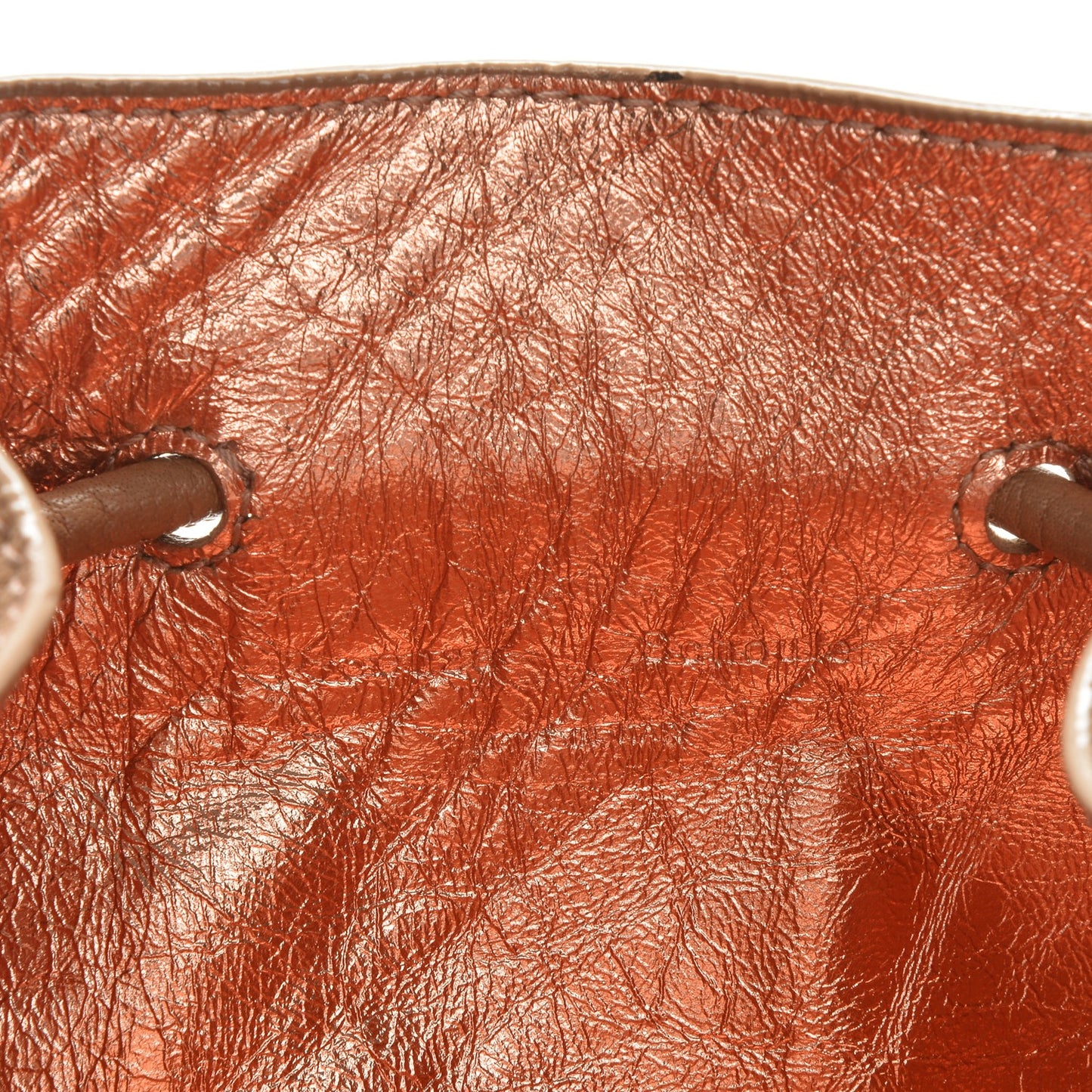 Calfskin Large Bucket Bag Desert Copper