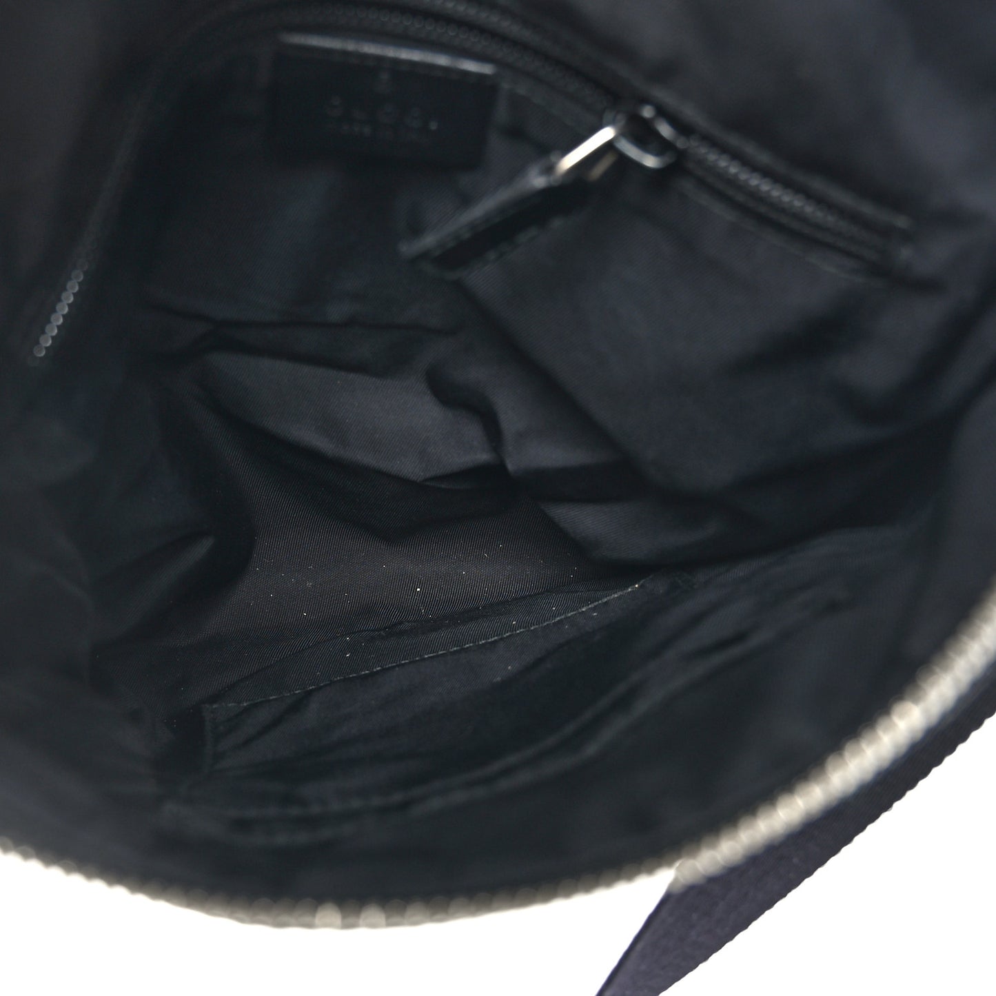 GG Supreme Monogram Web Messenger Bag Black