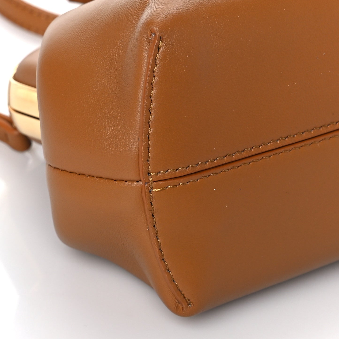 Shiny Nappa Small Fendi First Caramello