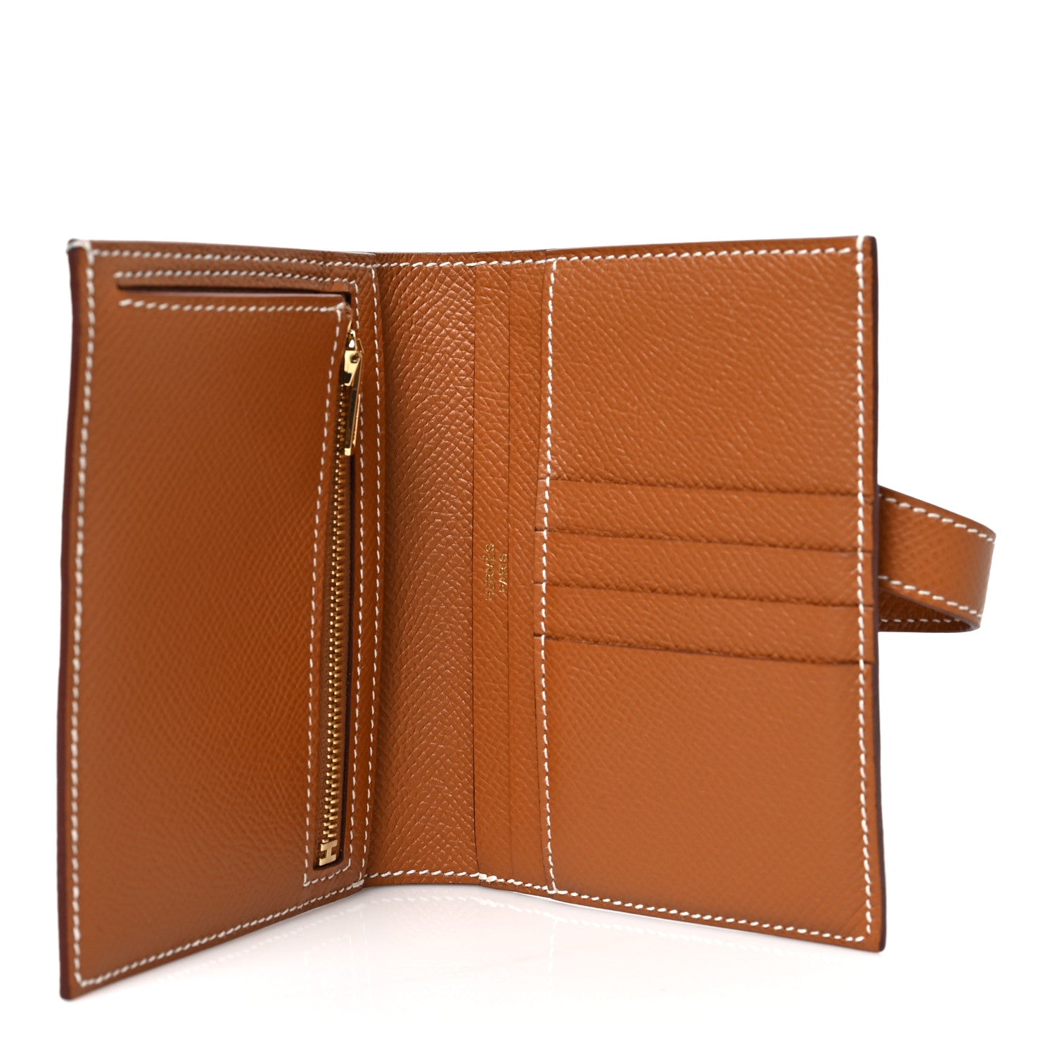 Hermes Epsom Bearn Compact Wallet Gold 5 of 6