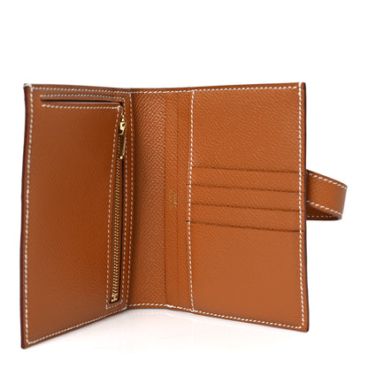 Hermes Epsom Bearn Compact Wallet Gold 5 of 6