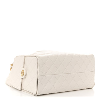 Chanel Caviar Quilted Medium Chanel 25 Handbag White 9 of 21