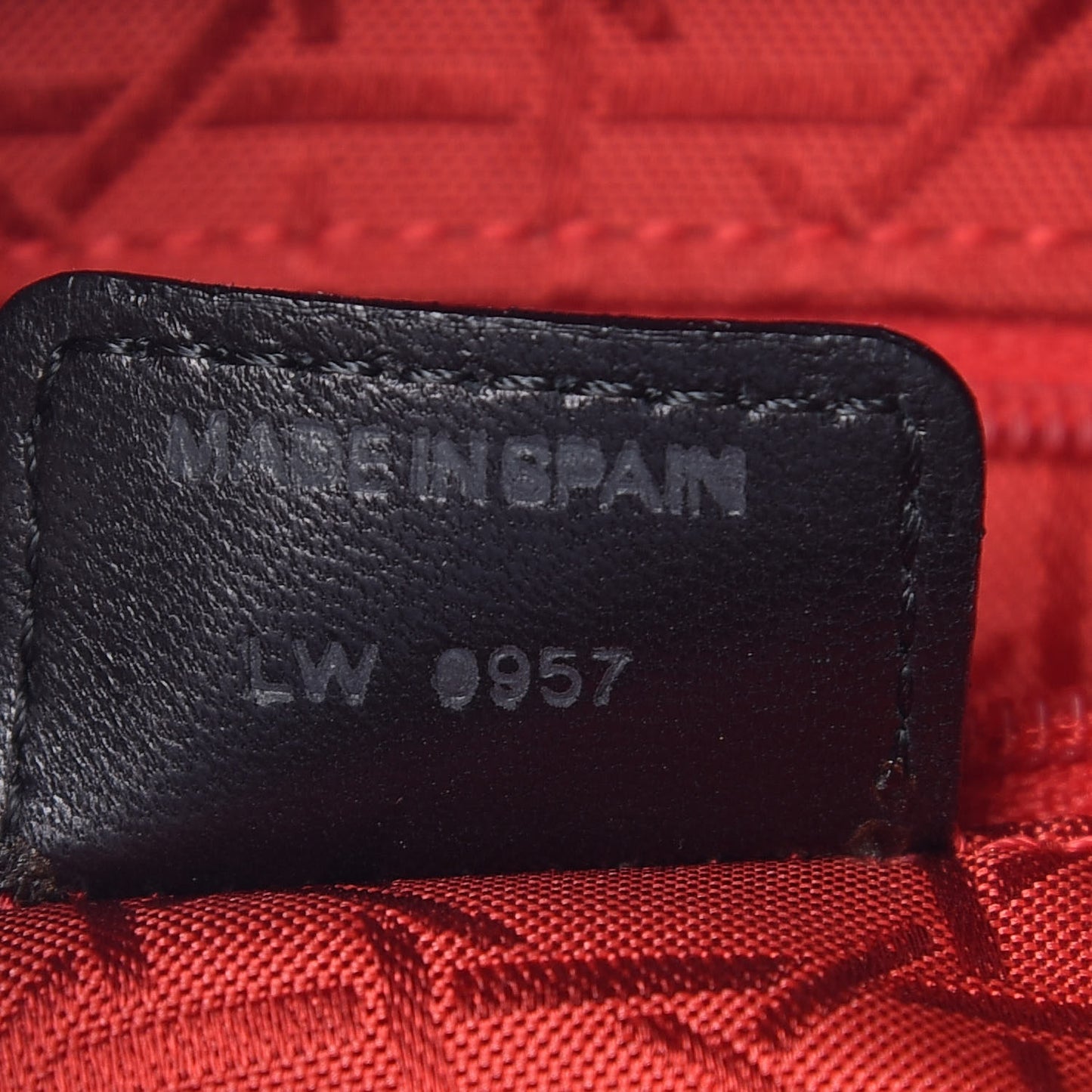 Lambskin Cannage Medium Lady Dior Black