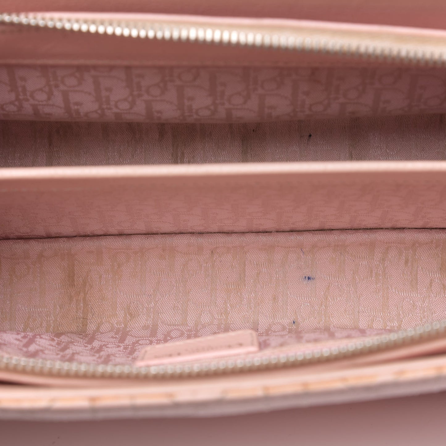 Calfskin Cannage Stitched East West Lady Dior Rose Clair