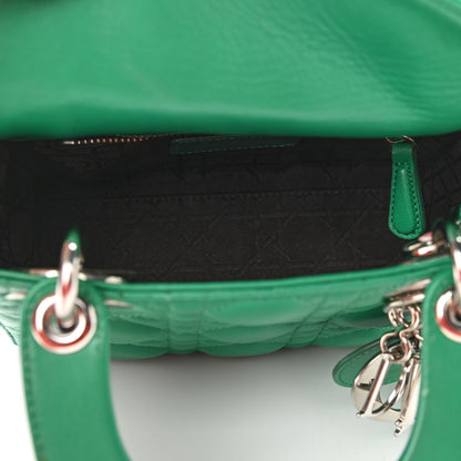 Christian Dior Lambskin Cannage Mini Lady Dior Green 5 of 12