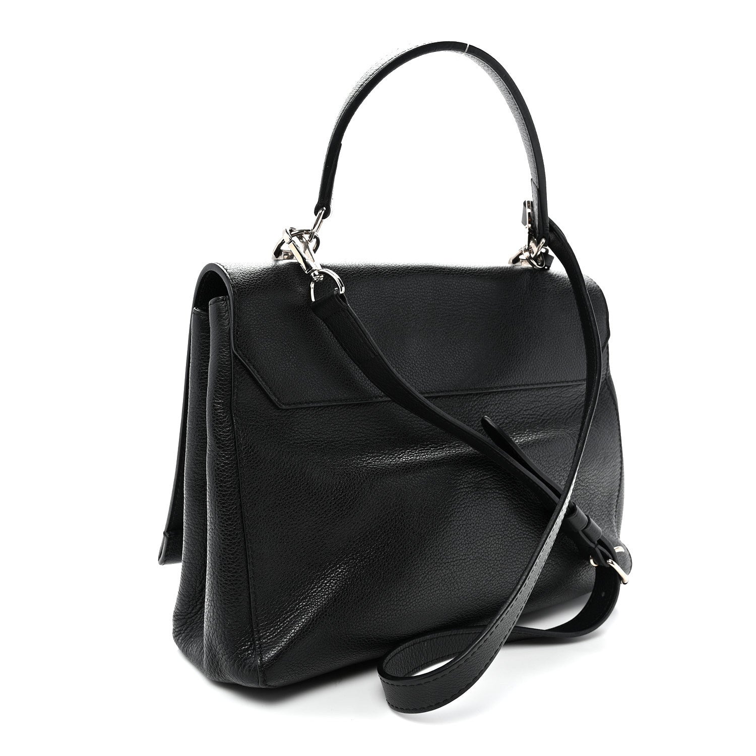 Louis Vuitton Soft Calfskin Lockme II Top Handle Black 3 of 11