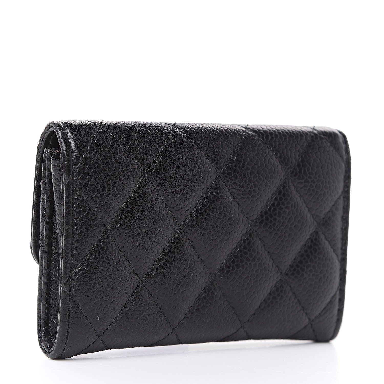 Chanel Caviar Quilted Flap Card Holder Black 3 of 9