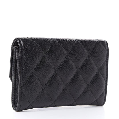 Chanel Caviar Quilted Flap Card Holder Black 3 of 9