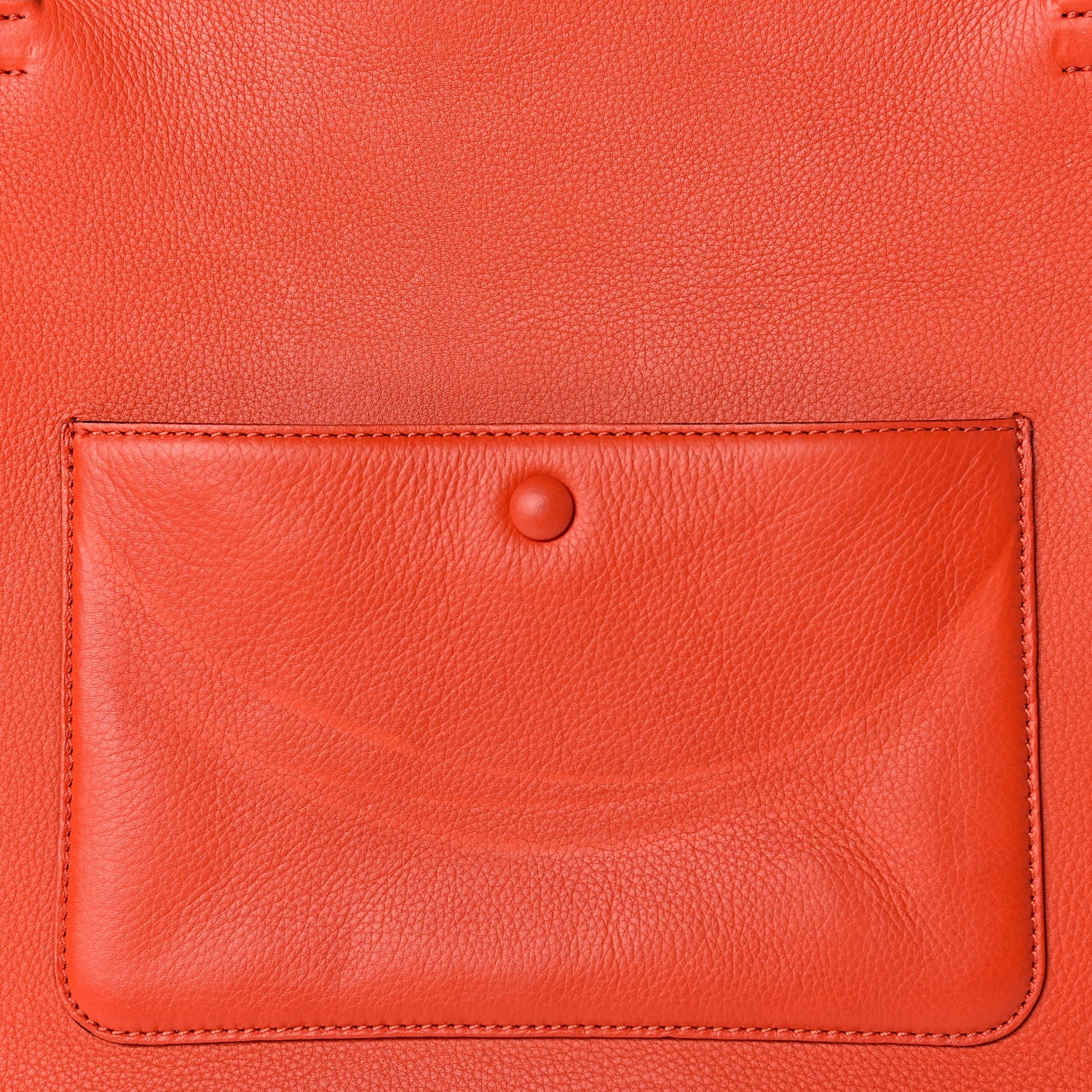 Celine Grained Calfskin Medium Edge Shoulder Bag Vermillion 10 of 14