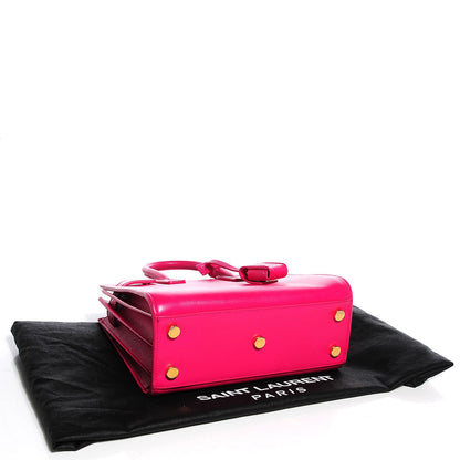Saint Laurent Calfskin Nano Sac De Jour Lipstick Fuchsia 5 of 8