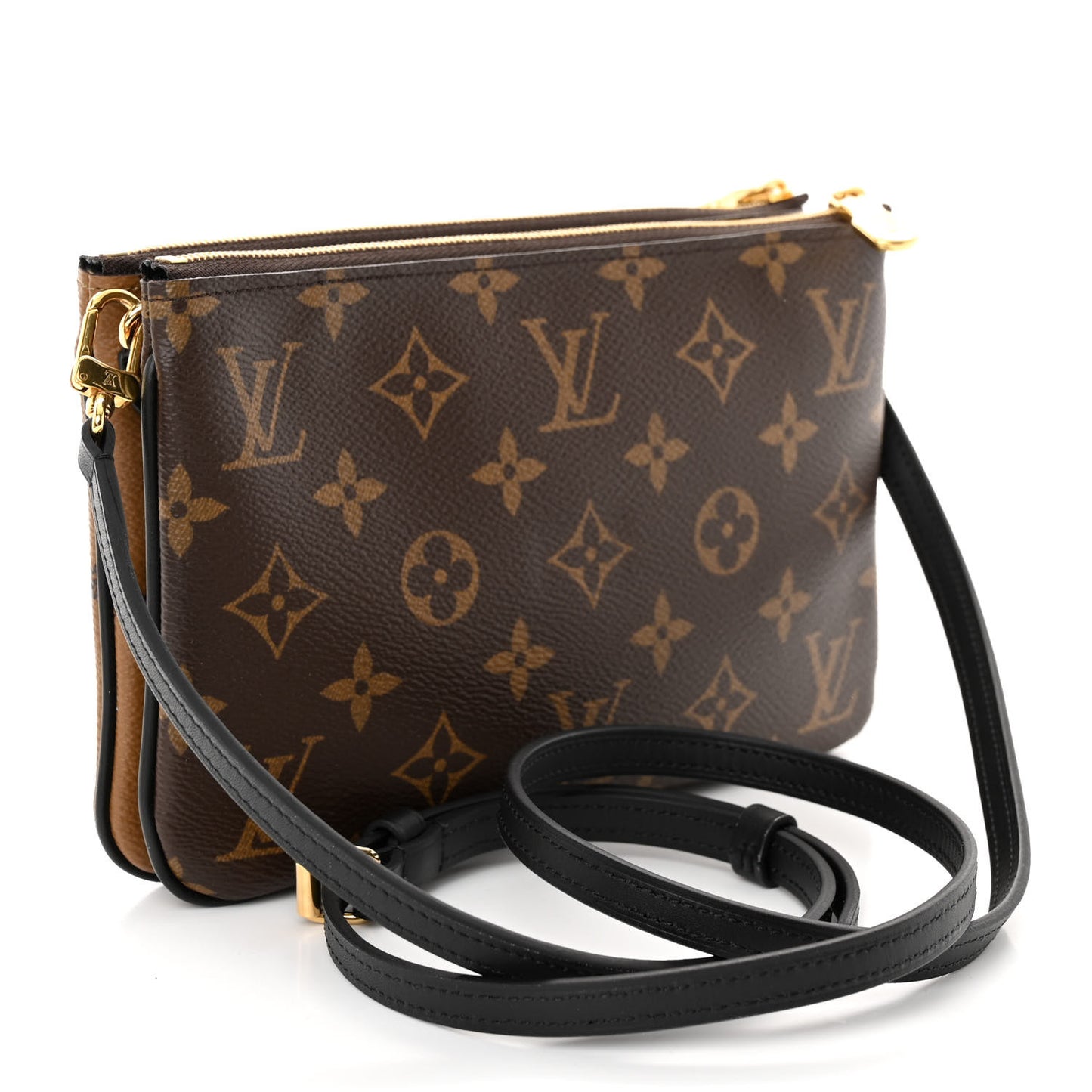 Reverse Monogram Giant Double Zip Pochette